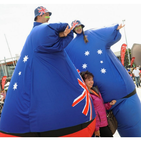 Stilt Walkers Australia Sport Themed Entertainment Giant Aussies