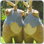 Easter entertainment Giant Easter bunnies