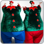 Giant elves Christmas entertainment